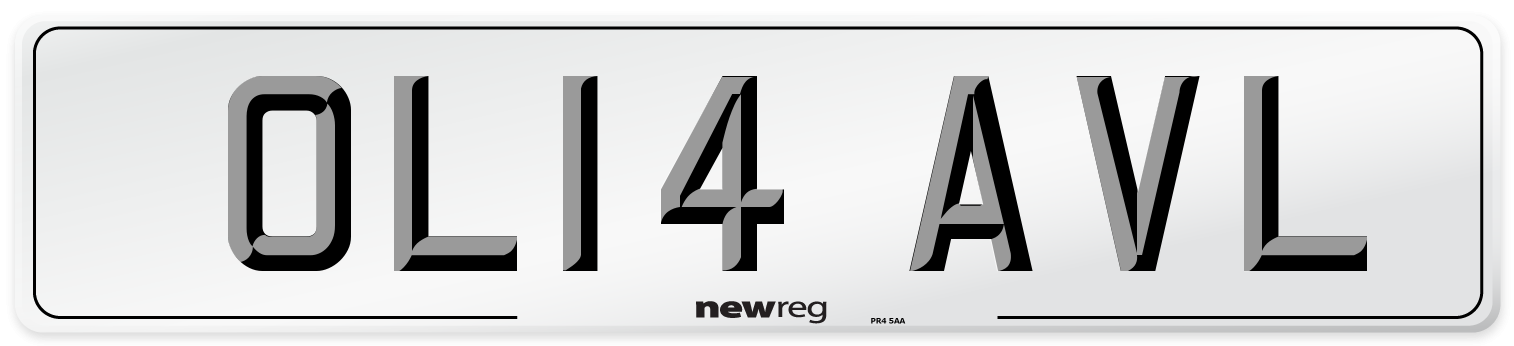 OL14 AVL Number Plate from New Reg